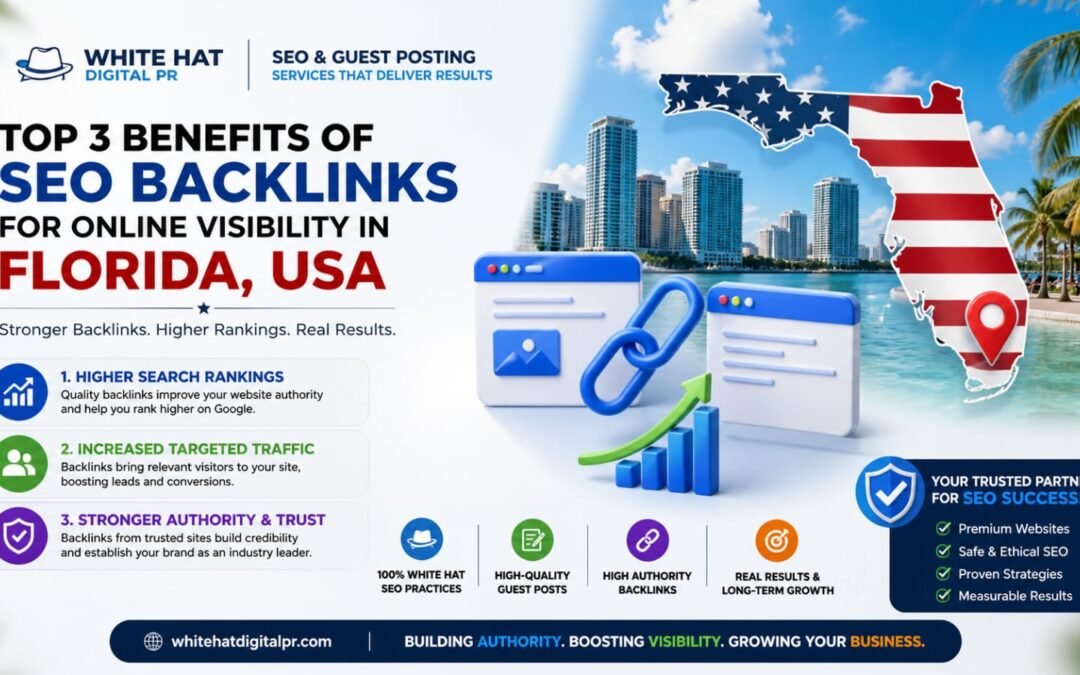 Top 3 Benefits of SEO Backlinks for Online Visibility in Florida USA